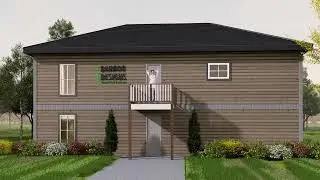Denver 6x8 Balcony Deck Plan | Elevated Walk-Out Balcony 3D Render & Build Guide