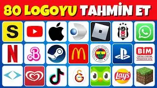 Logoyu Tahmin Et 🔥⏳ 3 Saniyede Logo Bulmaca | 80 Tane Logodan Kaç Tanesini Bulabilirsin?