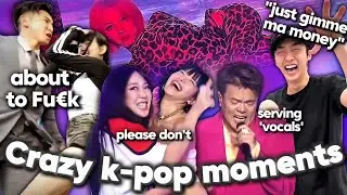 The Craziest k-pop moments that'll Cringe you