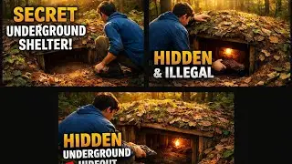 🌲 I Built a Secret Underground Shelter So Hidden It Feels Illegal 🌲