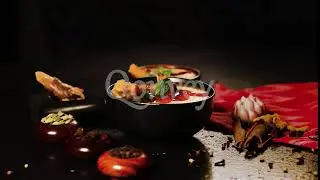 Curry Indian food spice sprinkle cooking dish | Stock Video | Qonvey