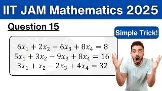 JAM Mathematics 2025 Q15 Solved 🔥 System of Linear Equations | Tamil | PYQ