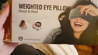 The Calming Eye Pillow I Didn&rsquo;t Know I Needed | Comfheat Lavender Weighted Eye Pillow, Microwavable
