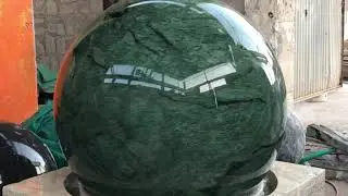 Marble floating sphere fountain, Marble fountain ball, Stone rolling ball, Garden globe fountain