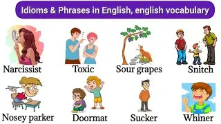 Slang Words Related Idioms & Phrases | english vocabulary | english slang vocabulary 