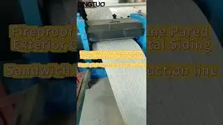 DINGTUO Fireproof Polyurethane Exterior Wall Panel Production Line Brick Pattern Embossing Machine