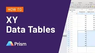How to Use XY Data Tables in Prism