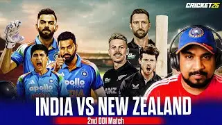 India vs New zealand 2nd ODI LIVE 🔥Watch Along | Full match Commentary And Cricket 26 Gameplay
