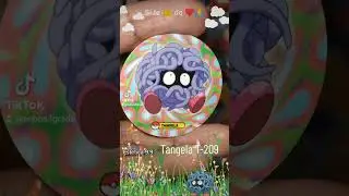Classic #tazos #Pok&eacute;mon 4 - #tangela T-209 Est. 9.9 #Sabritas M&eacute;xico, A&ntilde;o 2007 #shorts #nostalgia