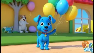 Blue Puppy Lost His Balloon 🐶🎈 | 3D Animated Nursery Rhyme for Kids