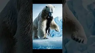 &ldquo;Frozen Courage: Polar Bear Rescues a Baby Monkey from the Icy River&rdquo;🐻❄️🐒