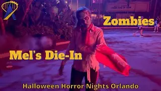 Mel's Die-In Zombies Street Experience at Halloween Horror Nights 2025