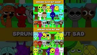 SPRUNKI ALIVE BUT ANGRY 🆚 SPRUNKI ALIVE BUT SAD #gameplay #sprunki #games #roblox #shortvideo