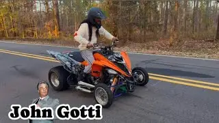 ATV Drag Street Racing John Gotti vs Big Steppa