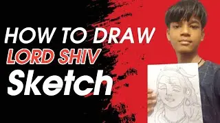 How to Draw Lord Shiva Sketch | Easy Lord Shiv Drawing Tutorial Step by Step