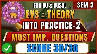 EVS 2 Most Important Questions One Shot | Detailed Explanation | Semester 3 | Exam-Oriented Revision