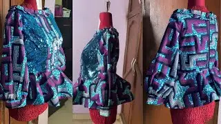 HOW TO SEW A PRINCESS CUT BUSTIER BLOUSE WITH BISHOP SLEEVES - PART 2 OF 2