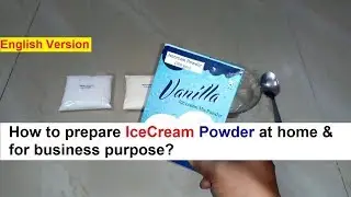 Icecream Powder Making 100% Real Formula