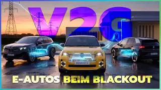 Stromausfall und E-Auto? Verbrenner haben KEIN V2L, V2H und V2G! Unterschiede erkl&auml;rt!