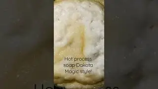 Sit back & watch #hpsoap being made! It&rsquo;s magical & science! Coconut oil and olive oil! #soapmaking