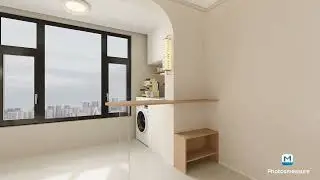 Compact Living Done Right: A Space for Work, Laundry & Relaxation