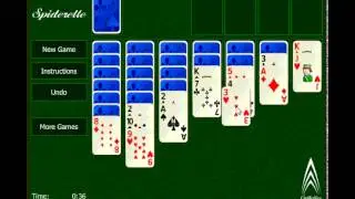 Play Spiderette Online - Card Game