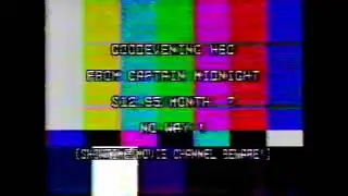 Captain Midnight, HBO, 1986 Hijack