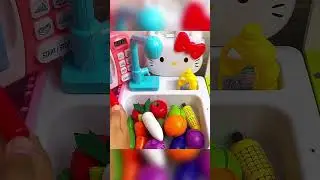 ASMR Hello Kitty Kitchen play set mini oven dimsum #asmrroleplay #asmrsounds