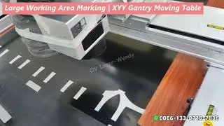 Large Working Area Engraving | JPT 20W fiber laser + 800*800*800mm gantry moving table servo motor