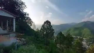 Вид с воздуха на окрестности города Arial view of near town