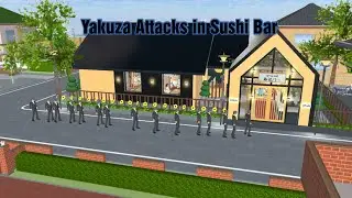 Yakuza Attacks in Sushi Bar - SAKURA School Simulator