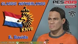 E. DAVIDS  face+stats  (Classic Netherlands) PES 2019