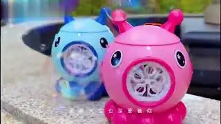 Space Octopus Bubble Toy | 5-Hole Bubbling & Large Capacity | Safe Formula for Kids | Outdoor Fun