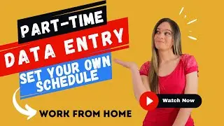 Part Time SET YOUR OWN SCHEDULE Data Entry Work From Home Job | Non-Phone | No Degree | USA Only