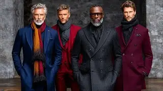 Emporio Armani 2025/26 Black & Burgundy Menswear Power Style Every Mature Man Should See Now