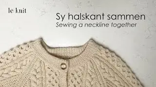 Sy halskanten sammen med maskesting