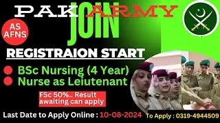 Afns online registration 2024 || afns registration 2024 || afns army nursing | afns admissions 2024