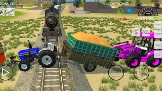 Old train trocter framing loading truck JCB loading in india vehicle simulator #viralvideo 