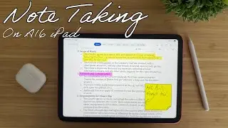 Note Taking on the 2025 A16 iPad! Apps and the Paperlike Screen Protector!