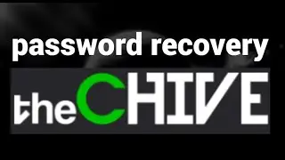 How to recover your password on theCHIVE website