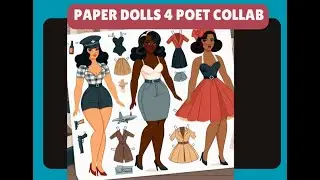 Paper Dolls 4 Poet Collab #2, #2crafters1design, and #satmornmakes - Fairy Birthday Card