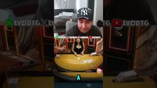 SPLITTING A PAIR OF 7'S VS DEALERS TWO ON VIP BLACKJACK!  #blackjackcasino #shorts #viral