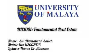 #realestate #valuer #fakultialambina#universitimalaya What factor determine property value?