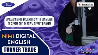 Make a simple eccentric with diameter of 22mm and throw / offset of 5mm | NIMI | DIGITAL | ENGLISH |