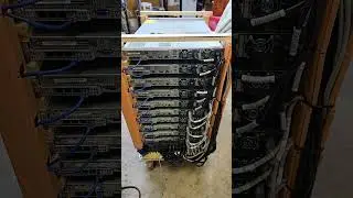 10U Server Rack Cable Management Fixed .. Crypto Nodes