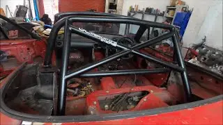 I have no idea what I'm doing! Attempting to fit roll+door bars to the Volvo Penta Turbo powered MX5