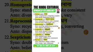 Top 6 Hindu Editorial Words with Hindi Meaning | UPSC SSC IELTS BANK CAT Vocabulary Booster