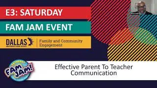 FCE Southwest Network: Virtual Fam Jam &ndash; Effective Parent to Teacher Communication &ndash; 10/23/21