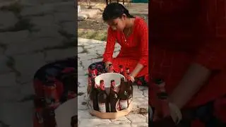 Beer Bottles ideas 🍾 Stool making #shorts #youtubeshorts #diy #bottlecraft #hacks #viral