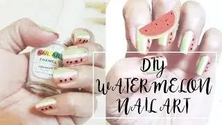 DIY Nail art/Simple WATERMELON design/Pinay diy/Pinay Diyer